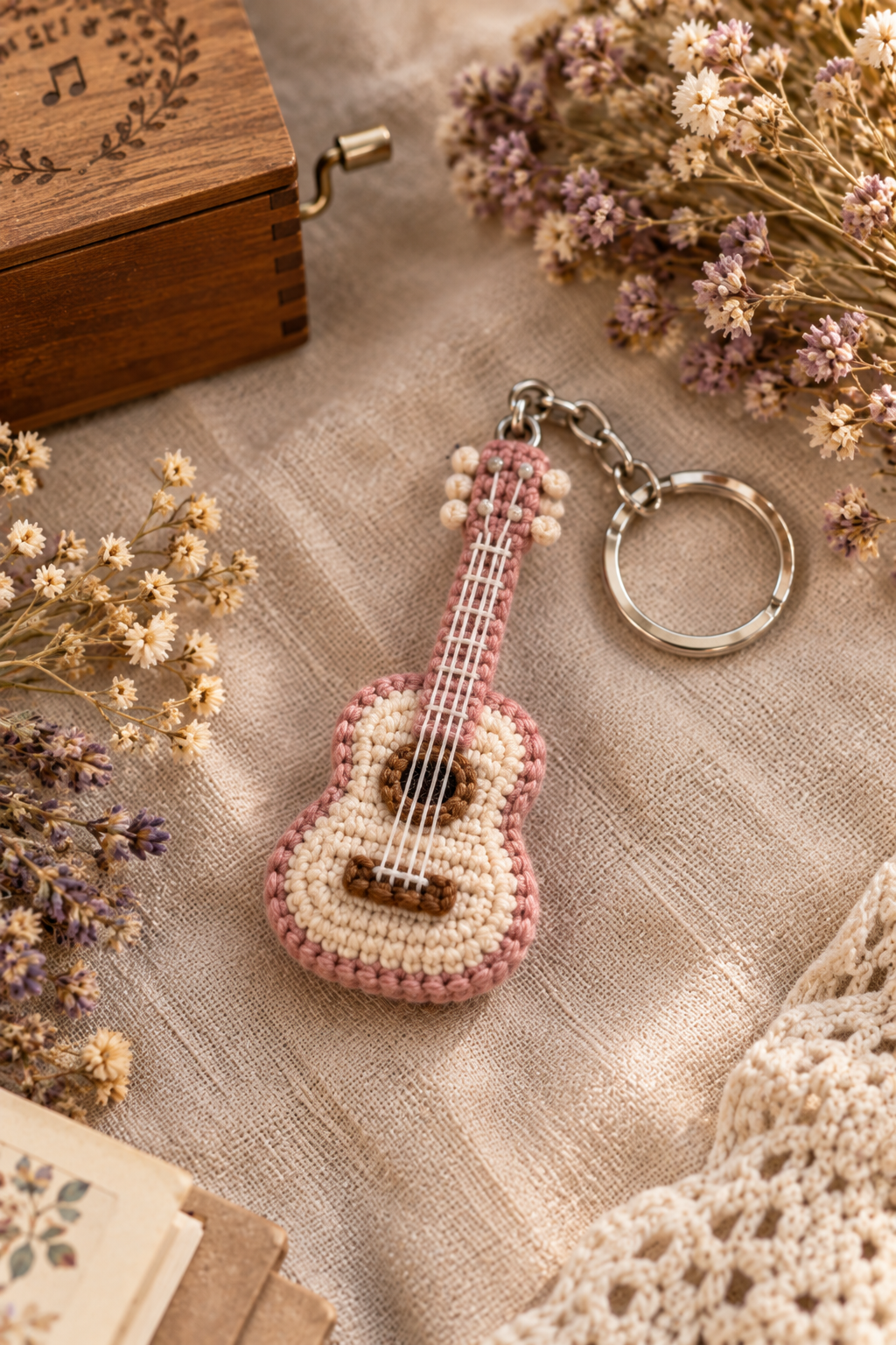 Mini Guitar Crochet Keychain Amigurumi Pattern: A Beginner-Friendly Guide