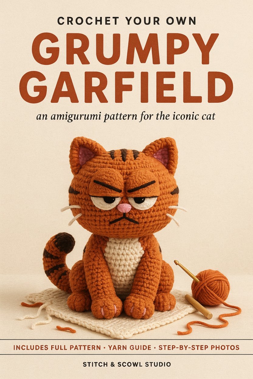 Crochet Garfield Amigurumi Make This Grumpy Iconic Cat